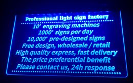 Professionele Light Sign Factory 3D-gravure gepersonaliseerde aanpassing