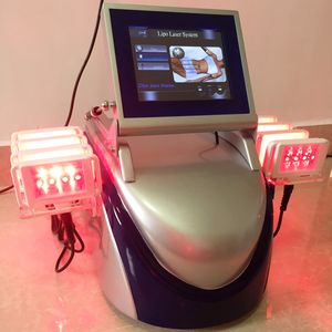 Máquina de adelgazamiento láser Lipo profesional Uso doméstico portátil 10 almohadillas Equipo de belleza Lipolaser Disuelve la grasa Pérdida de peso Modelado del cuerpo