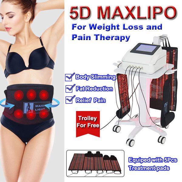 Machine mincerante Laser Lipo Réduction de la graisse anti-cellulite Perte de poids Lipolaser Body Contouring Pain Therapy Salon Utiliser un équipement non invasif