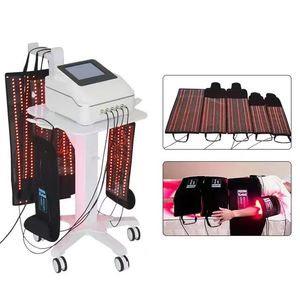 Lipólisis profesional 650nm 940nm Terapia de luz roja Cubierta adelgazante Almohadillas para todo el cuerpo Pérdida de peso Máquina de terapia de luz LED Envoltura láser Hogar y belleza