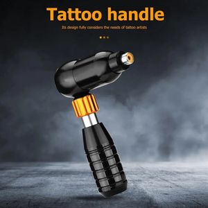Professionele L-vormige tattoo pistool verstelbare roterende motor hybride machine permanente make-up machines cartridges 240311