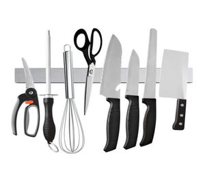 Strip de couteau magnétique professionnel en acier inoxydable porte-couteau porte-couteau rack de cuisine outil de barre de couteau 30 40 50 cm3013496
