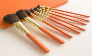 Brushes de maquillage professionnels Définir 8pcs Sécuret Blue Squirrel CHEAUX POWDER CONTROWS FEUILLE BRSULT MELLING BROST MAQUEMENT MAQUE UP 4522524