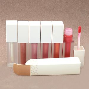 Professionele make-up Boterglans Matte fluweelzachte lipgloss Nude vloeibare lippenstift Moisturizer Gladde waterdichte lipgloss met heldere lipgloss