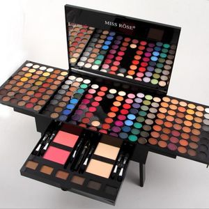 Juego de maquillaje profesional Glitter Matte Eyeshadow Powder Blush Estuche cosmético multifuncional Caja 10 Sets