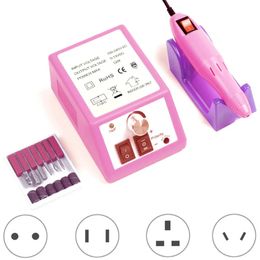 Máquina de taladro de manicura profesional Juego de uñas eléctricas Máquina de uñas Cústica de gel de uñas Retire la herramienta de esmalte de archivos de torno de uñas