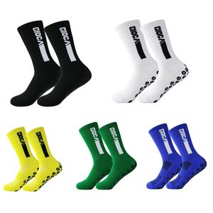 Chaussettes antidérapantes d'entraînement de football pour hommes professionnels, respirantes, évacuant la transpiration, chaussettes de Yoga, Pilates, fitness en plein air, chaussettes de course