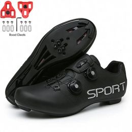 Professionele Heren Wegwielrennen Ultralight Fietsschoenen MTB SPD Clutch Schoenen Outdoor Ademend Zelfsluitende Fietsen Sneakers 231220