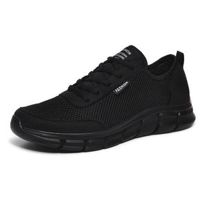 Professionele herenschoenen ademende mesh zwart wit grijs lichtgewicht mannen sport leisure netten sneakers trainers mode outdoor jogging wandelen