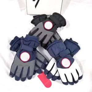 Gants de ski professionnels pour hommes Gants de créateur Hommes Cinq doigts Gants d'hiver chauds pour hommes Sports de plein air Gants tactiques Gants froids Gants coupe-vent de moto