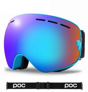 Hommes professionnels femmes skigles lunettes lunettes doubles couches antifog gros masque de ski verres de ski yeux protecteur snowboard 4776223