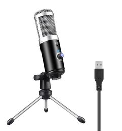 Professionele Microfoon Condensator voor Computer Laptop PC USB Plug Stand Studio Podcasting Opname Microfoon Karaoke Microfoon new8275537