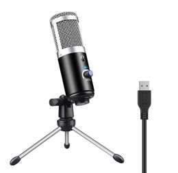 Condenseur de microphone professionnel pour ordinateur ordinateur portable PC USB plug stand studio podcasting enregistrer microfone karaoke micw1156477