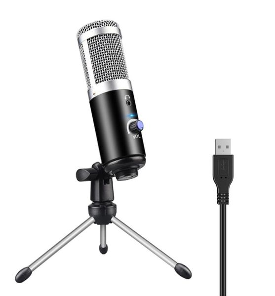 Condensateur de microphone professionnel pour ordinateur portable PC support de prise USB Studio Podcasting enregistrement micro karaoké micro new8275537