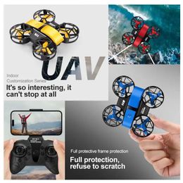 Mini drone professionnel 811 4k hd caméra aérien Wifi fpv lumières enveloppantes enveloppantes quadcopter rc Helicopter Childrens Toys 240508