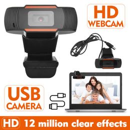 Camcorders Professionele mini HD USB Webcam Web Camera met microfoonopname voor gaming live dagelijkse life pc -computer breedbeeldvideo