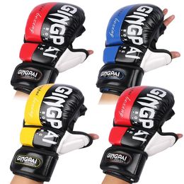 Professionele MMA Halffinger Fighting Boxing Gloves Dikke Sanda gratis gemengde vechtsporten training 240318