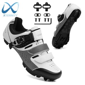 Chaussures de cyclisme de vélo de montagne professionnelles VTT chaussures à taquet plat chaussures SPD en plein air autobloquantes grande taille 48 baskets de vélo de course hommes 240129