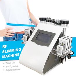 Machine professionnelle multifonctionnelle 6 en 1 amincissante, appareil de liposuccion à Cavitation ultrasonique, Laser sous vide, radiofréquence