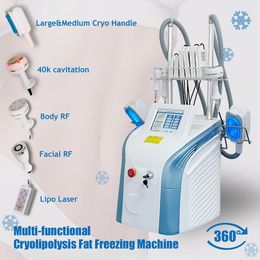 Máquina profesional multifuncional de criolipólisis y cavitación lipo RF 360 máquina de adelgazamiento corporal crio