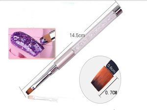 Nail Art Drawing Brush Multifonction Crystal Crystal Acrylique Nail Art Painting Brouss