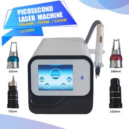 Professionnel Nd Yag Laser Détatouage Q Switch Tatoo Remover Picoseconde Laser Machine Picolaser Mole Lavage Sourcils Pigment Rousseur Enlèvement