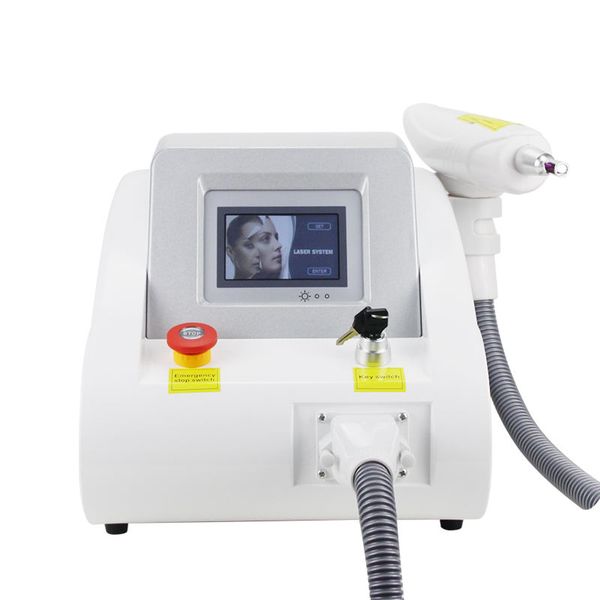 Machine de retrait de tatouage laser professionnel ND YAG Q commuté 1064NM 532NM 1320NMM SALE CADE CADE FACE REJUNIONNAIRATION CARRE ACNE Traitement Pigment Freckle Retirer