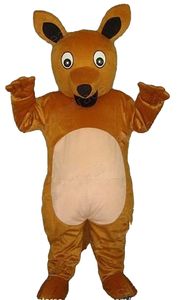 Professionnel nouveau personnage adulte kangourou mascotte Costume noël Halloween dessin animé pour fête d'anniversaire amusant robe