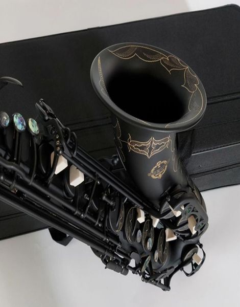Professionnel nouveau japonais SUZUK ténor Saxophone B plat musique bois instrument noir Nickel or Sax Gift1095022