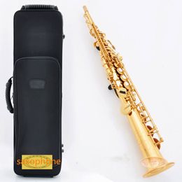 Profesional Nuevo Straight Soprano YSS-475 Saxofón instrumento musical B Saxofón Soprano plano con estuche Envío gratis