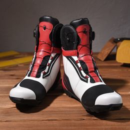 Professionele nieuwe winter mountainbikes schoenen rijden motorfiets lederen waterdichte race laarzen 001105941819