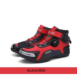 Nuevos zapatos para bicicletas de montaña de invierno que montaron motocicletas de cuero impermeable botas de carrera 00101565023175