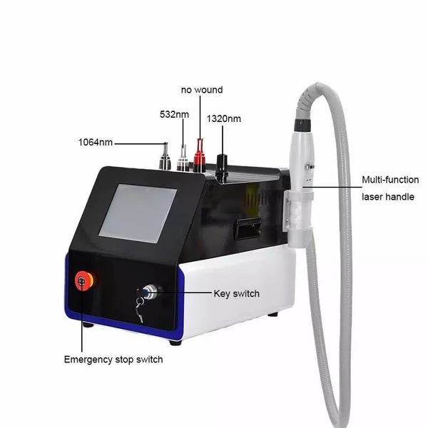 Máquina de tratamiento de pigmentación de eliminación de tatuajes de picosegundo 755nm láser Nd Yag no invasivo profesional