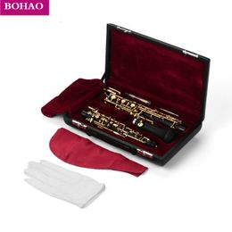 Professional oboe C key semi-automatic gold-plated key style