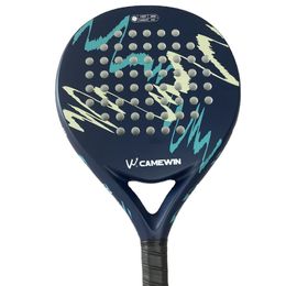 Raqueta de tenis de paddle de padel profesional Fibra de carbono Soft Eva Face Sports Racquet Outdoors Equipment 240116