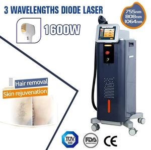 Máquina láser de depilación permanente profesional Láser de diodo 808nm 755nm 1064nm Máquina láser para todos los tipos de piel Con sistemas de enfriamiento de cena láser coherentes