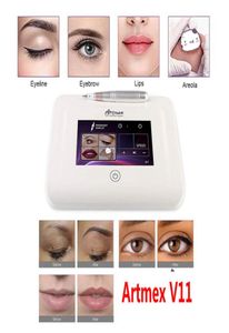 Machine de tatouage de maquillage permanent professionnel Artmex V11 sourcils lèvres Microblading Derma Pen Microneedle soins de la peau MTS PMU DHL2046687