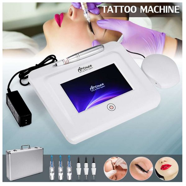 Máquina de maquillaje de tatuaje permanente profesional Artmex V11 Pantalla táctil Pro Conjunto digital Ceja Labio Rotatorio Derma Pen Piel PMU MTS Envío de DHL