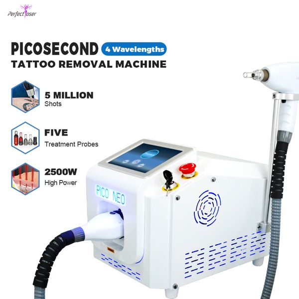 Professionnel Picoseconde Laser Machine Pico Tatouage Laser Retrait des soins de la peau Traitement Acné Pigment Freckle Remover Equipage