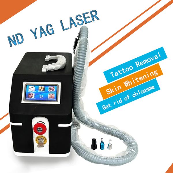 Machine professionnelle de détatouage au laser picoseconde dispositif de lavage des sourcils Q-swithch à impulsion longue avec plusieurs langues pour les options