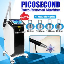 Máquina profesional de eliminación de tatuajes de picosegundos Nd Yag Q Switched Laser 755nm 1064nm 532nm 1320nm Rejuvenecimiento de la piel Uso en salones Pico Second Equipment