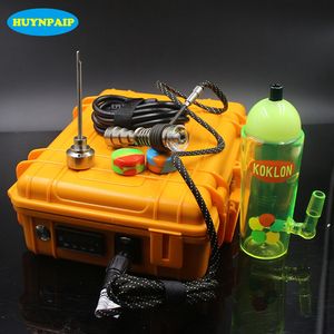 Controlador de temperatura PID TC profesional Kit de Dnails Bobina de calentamiento de uñas de titanio Aceite de cera con taza de coque de color bong