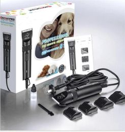 Cortadora de pelo eléctrica profesional para mascotas, peine de limpieza, máquina cortadora de piel de conejo, perro, gato, recortadora de precisión, tijera 9800151