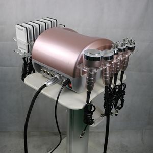 Profesional portátil 6 en 1 40k u 80k Cavitación ultrasónica RF Sistema de cavitación de aspirador Máquina de adelgazamiento