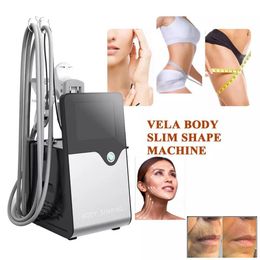 Machine amincissante portable professionnelle Vela Lipo Massage Cavitation Vide Rf Cellulite Roulant 5 Poignées Vela Body Shaping Hip Lifting Lymphatic Drainage Device