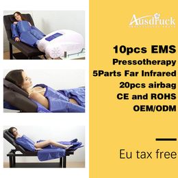 Professionele Pressotherapie Afslankmachine Luchtdruk Lymfe Drainage EMS Massage Verre Infrarood Wrap Afslanken Body Shaping-apparatuur