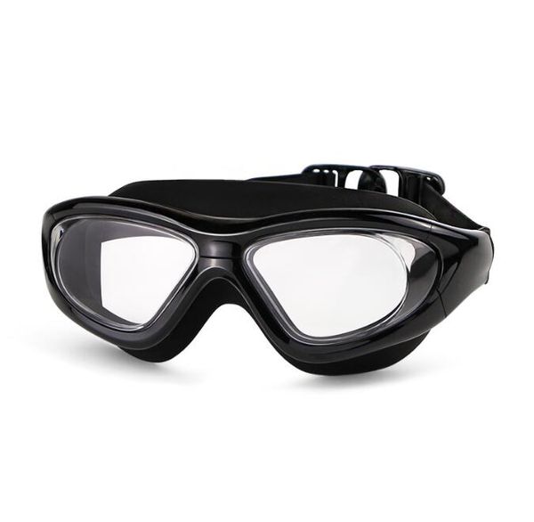 Gafas de natación de carreras profesionales, traje de baño Unisex, gafas ajustables transparentes de PC, lentes antiniebla