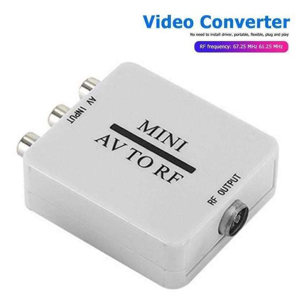 Boîtier de convertisseur audio vidéo professionnel RCA AV CVSB vers RF 67.25/61.25 MHz