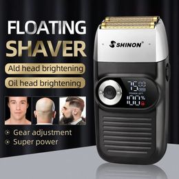 Tondeuse à cheveux professionnelle rechargeable, capable de charger par USB et adaptée au rasage des têtes chauves et à la coupe de la barbe.240115