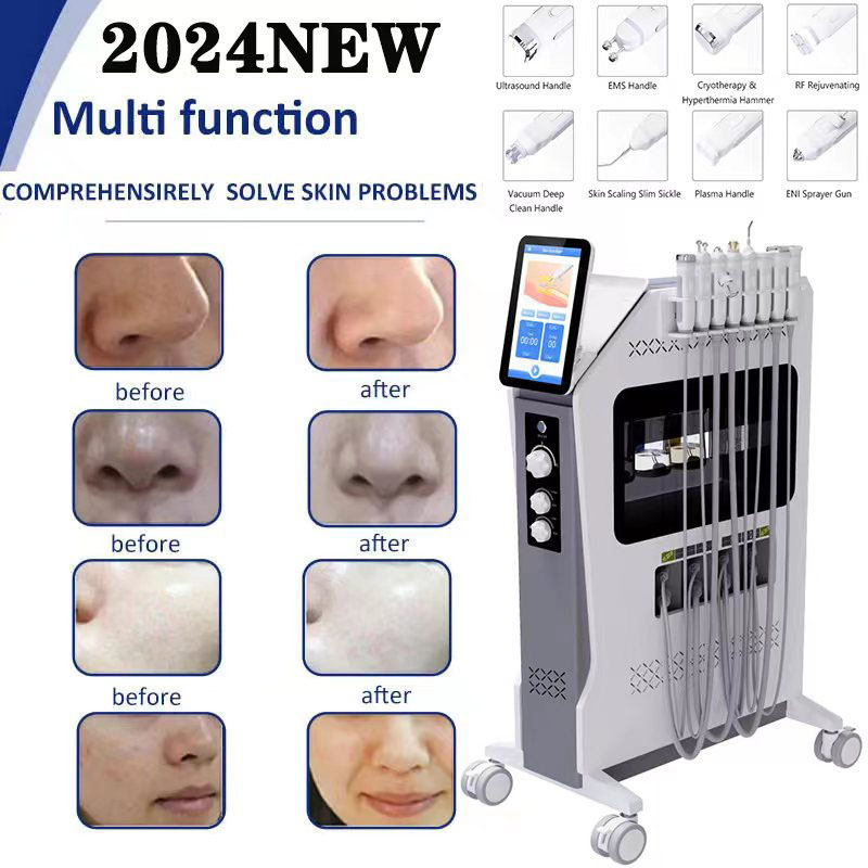 Professional RF Facial Beauty Instrument Microdermabrasion Machine High Frequency Aqua Peeling Facial Deep Cleansing Machine